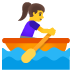 woman rowing boat